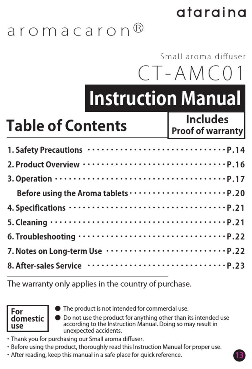 ataraina aromacaron CT-AMC01 instruction manual