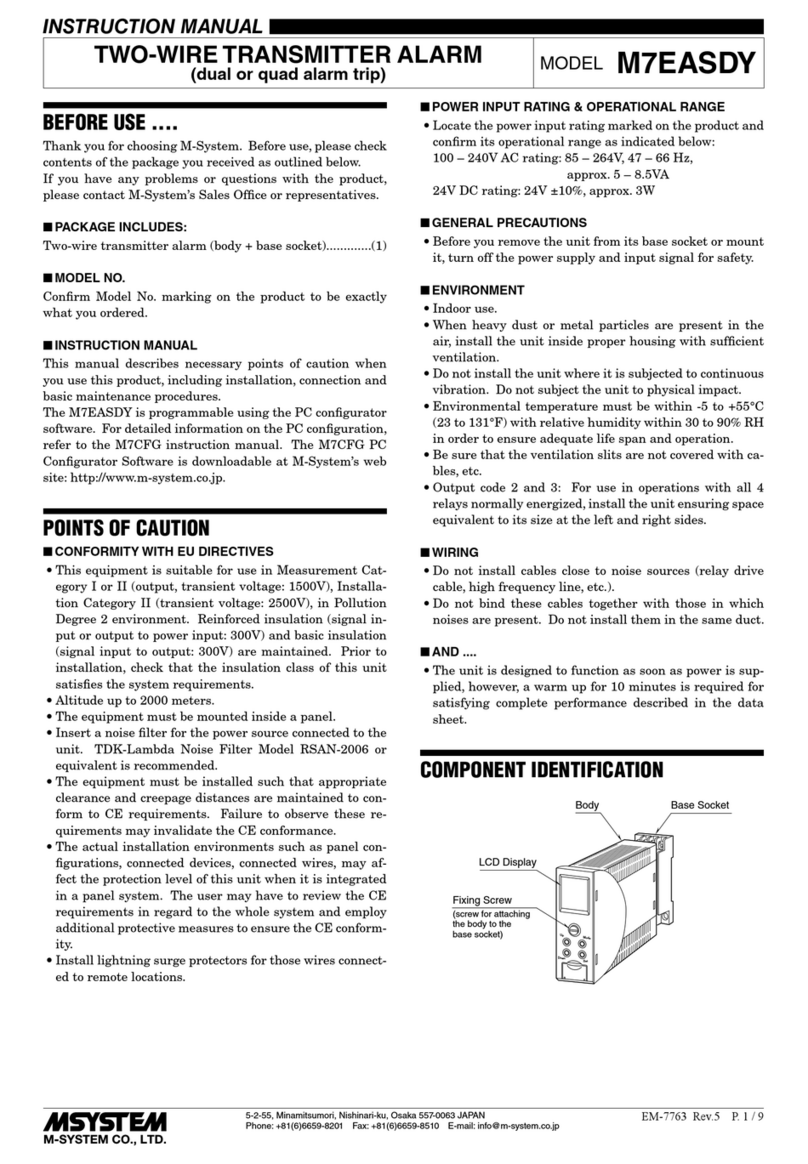 M-system M7EASDY User manual
