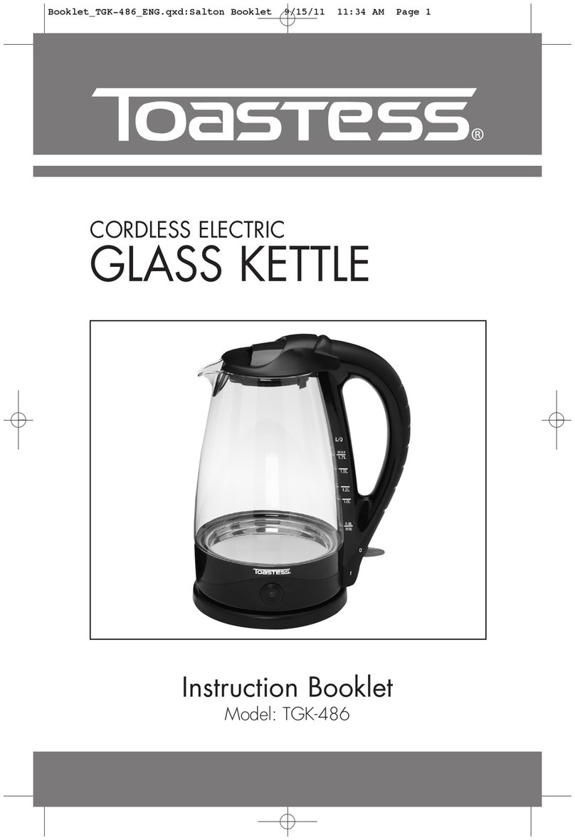Toastess TGK-486 Instruction booklet