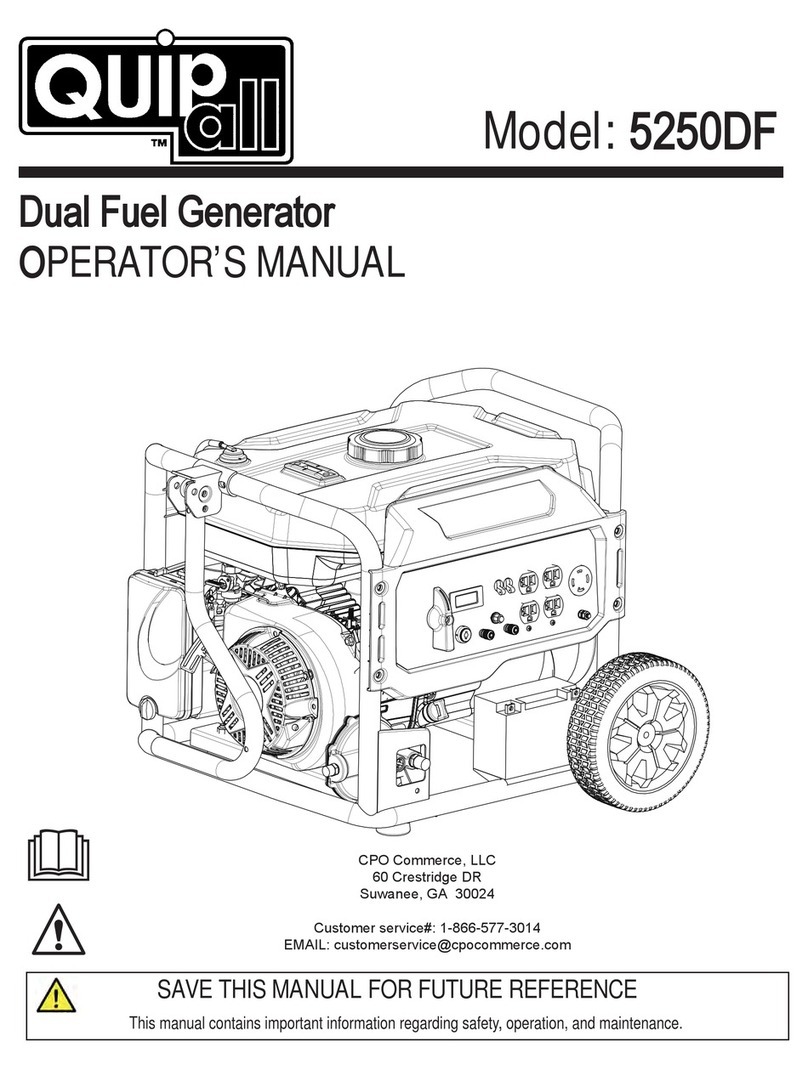 Quipall 5250DF Operator's manual