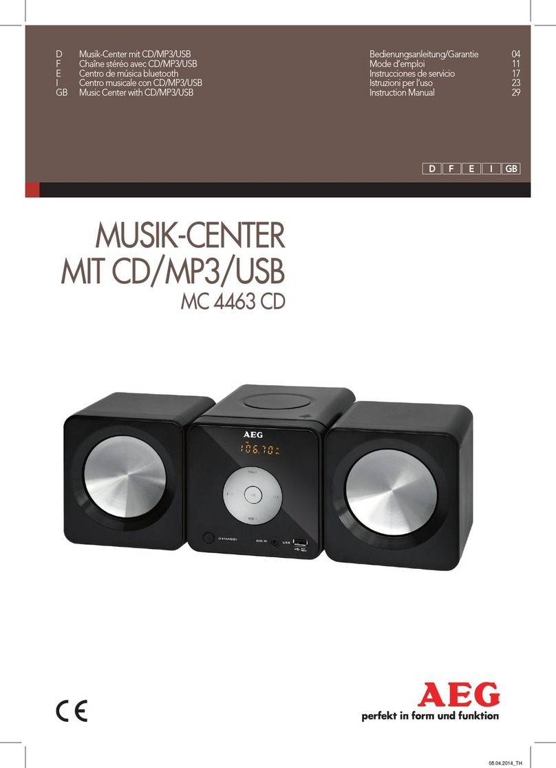 AEG MC 4463 CD User manual AEG MC 4463 CD User manual