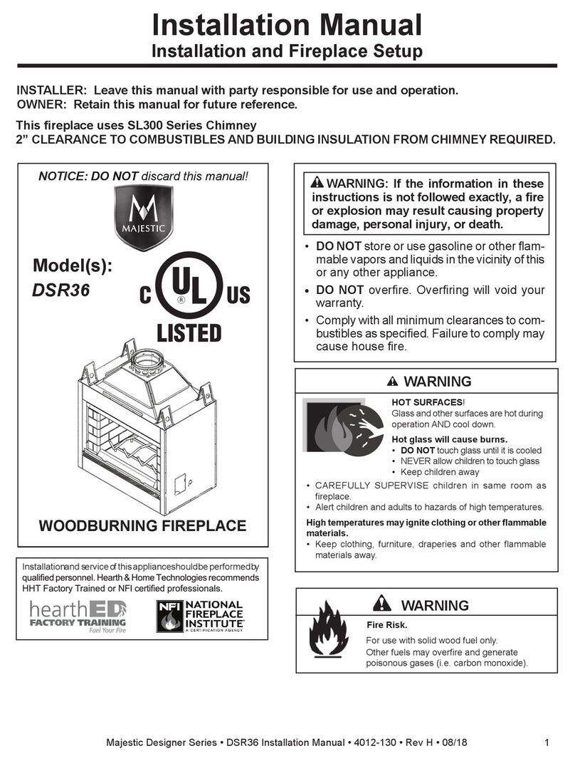 Majestic DSR36 installation manual