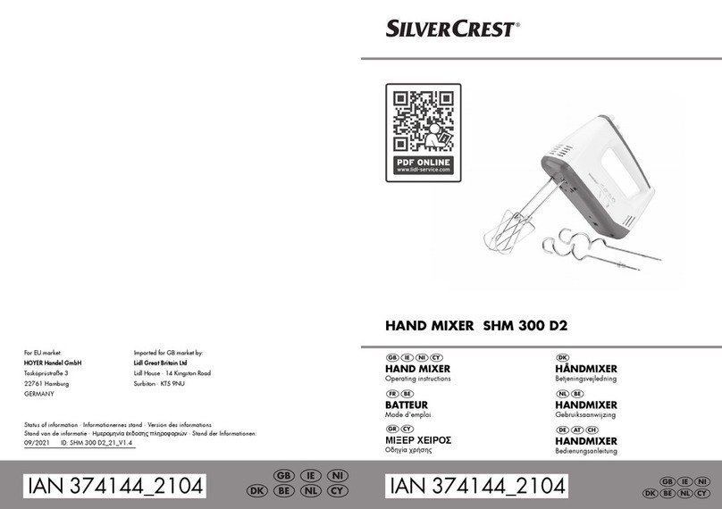 Silvercrest SHM 300 D2 operating instructions