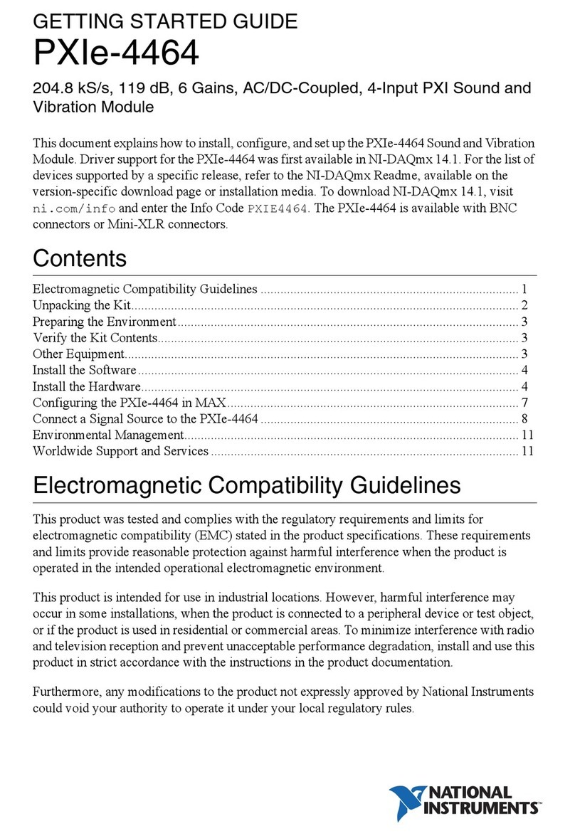 National Instruments NI PXIe-4464 User manual