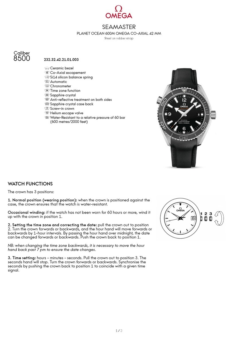Omega Seamaster Planet Ocean 600M User manual