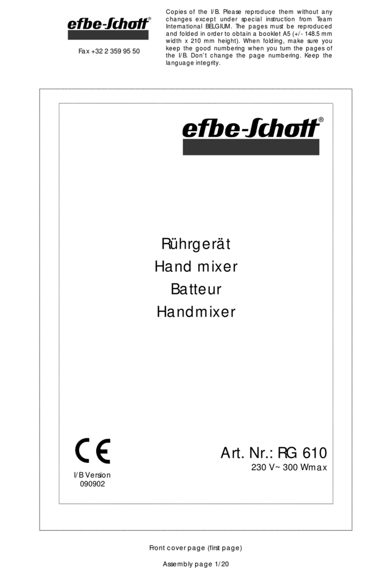 EFBE-SCHOTT RG 610 operating instructions