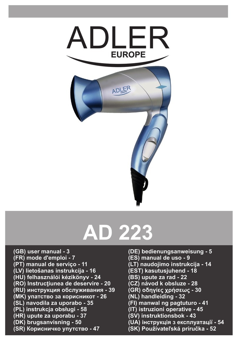 Adler Europe AD 223 user manual