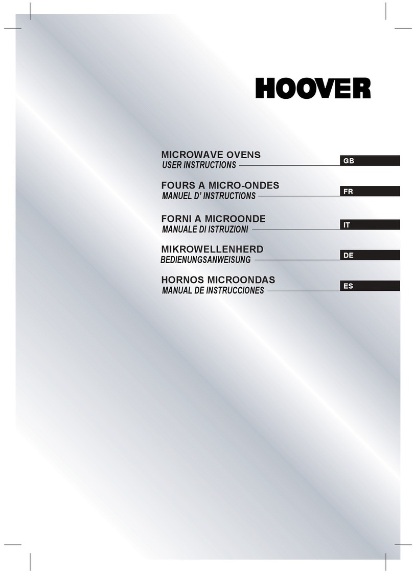 Hoover HMG 280 X User manual Hoover HMG 280 X User manual