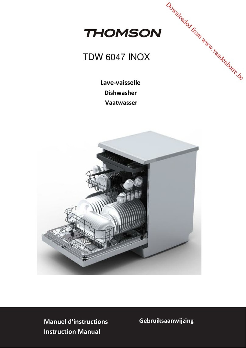 THOMSON TDW 6047 INOX instruction manual