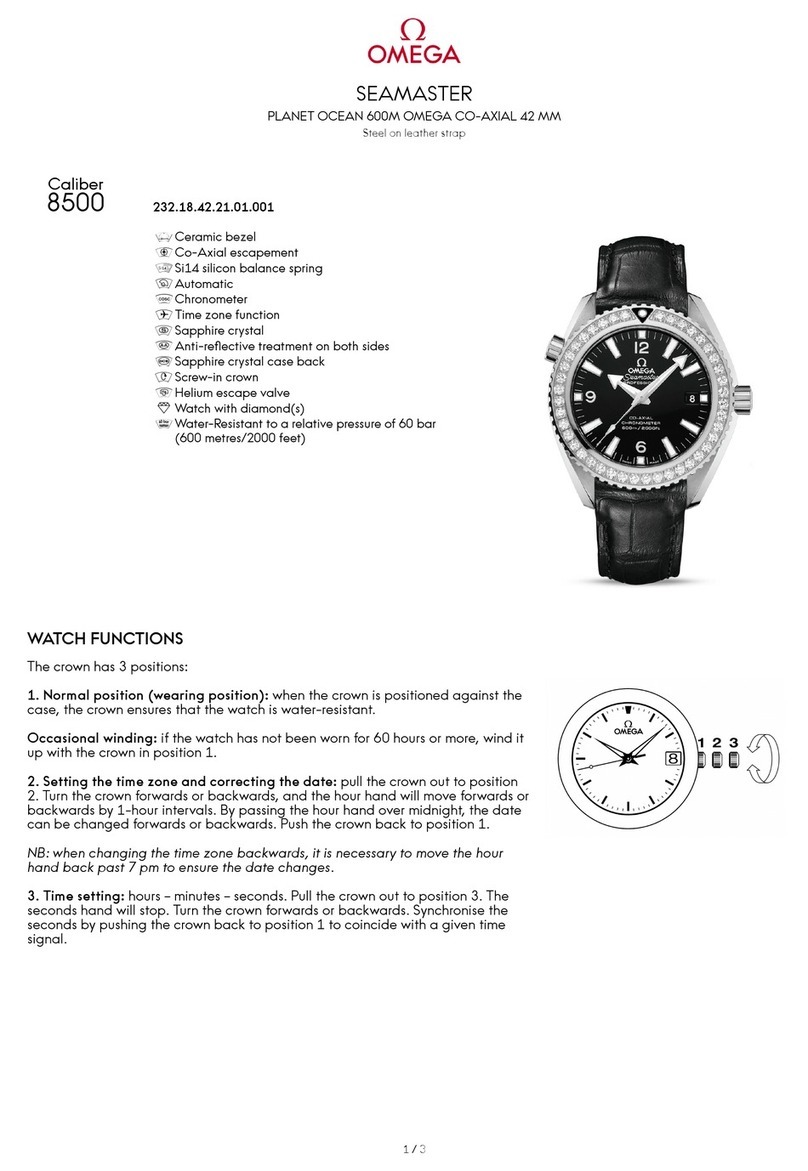 Omega 232.18.42.21.01.001 User manual