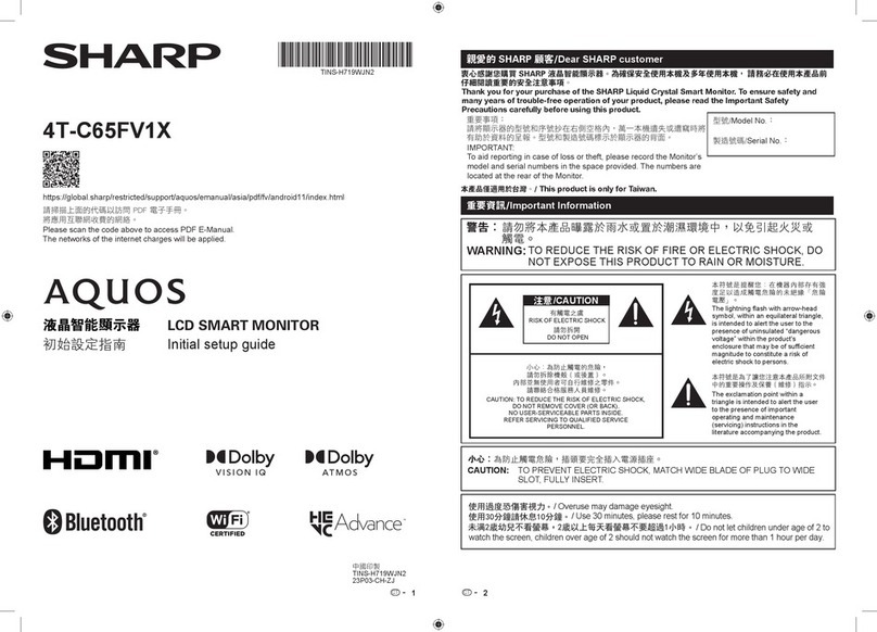 Sharp AQUOS 4T-C65FV1X Manual