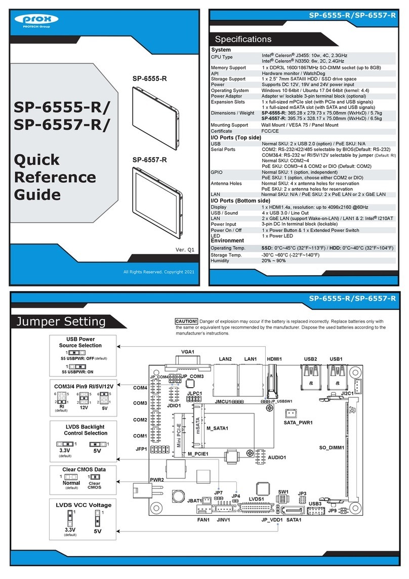 protech prox SP-6555-R User manual