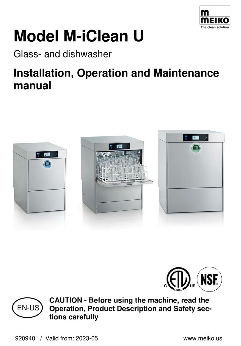 Meiko M-iClean U User manual Meiko M-iClean U User manual