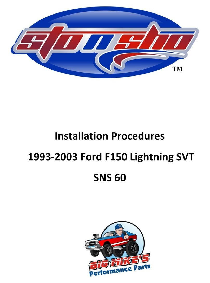 STO N SHO Big Mike's Performance Parts SNS 60 Reference guide