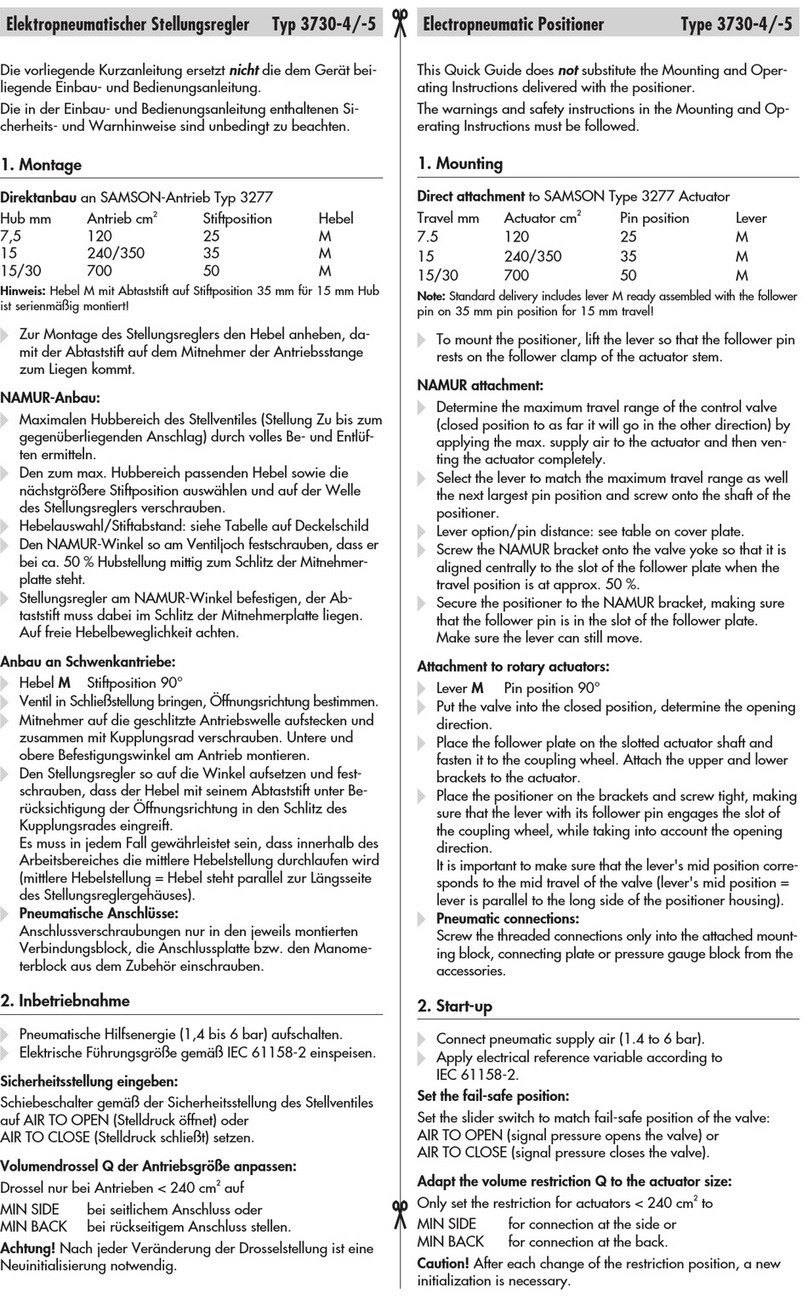 Samson 3730-4 quick guide