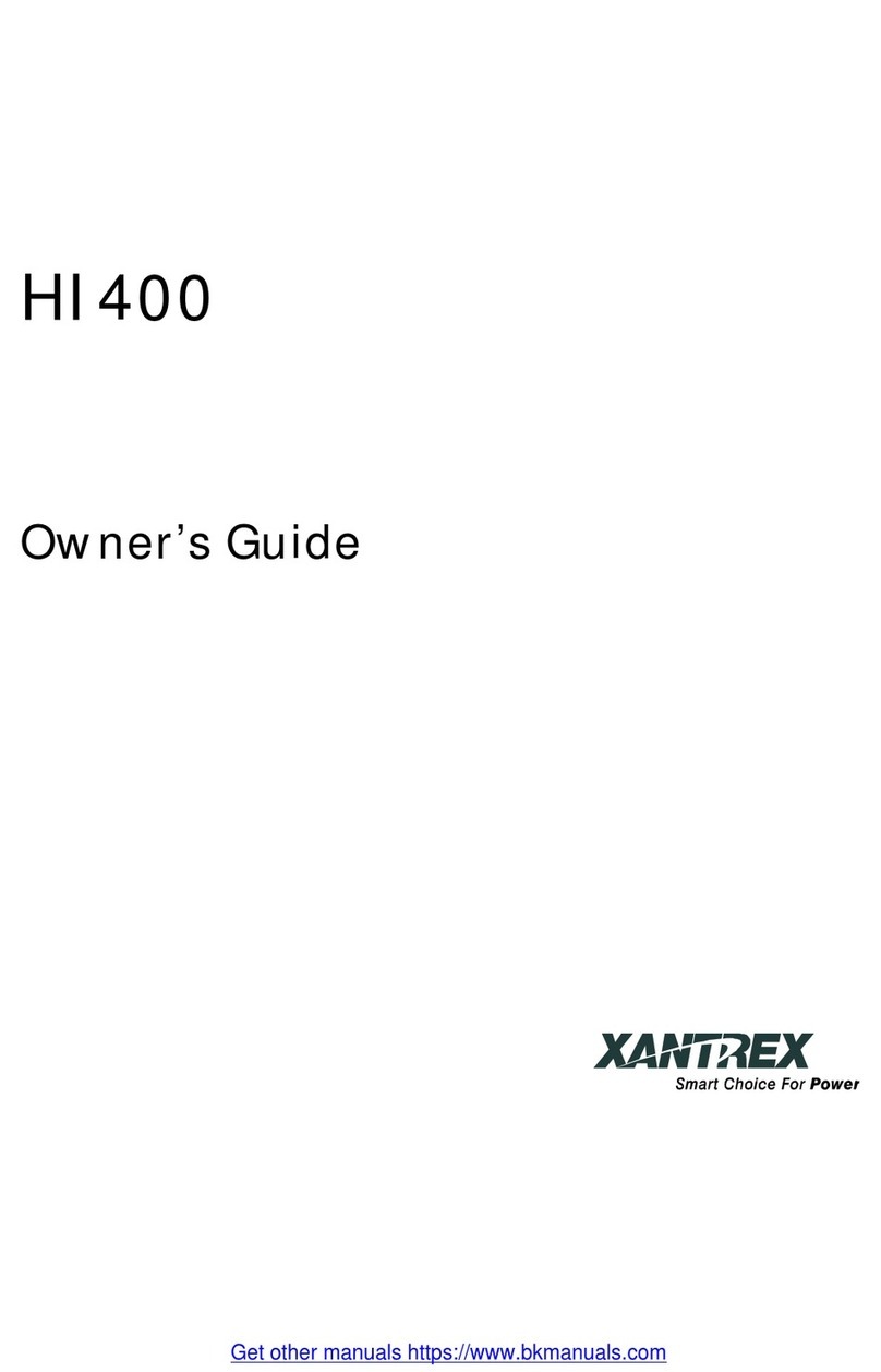 Xantrex HI400 User manual