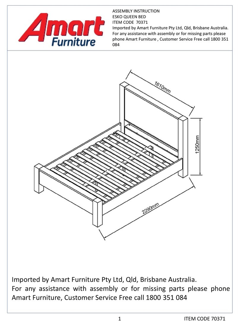 Amart Furniture ESKO 70371 Assembly instruction Amart Furniture ESKO 70371 Assembly instruction