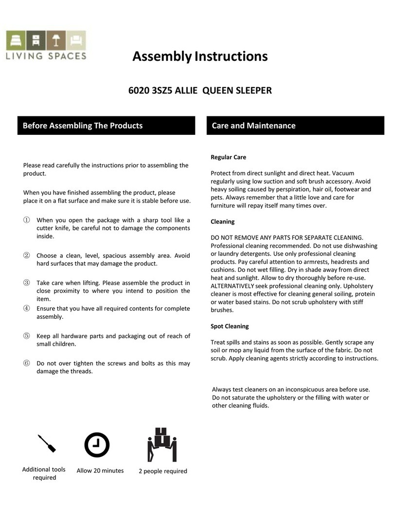 Living Spaces ALLIE 6020 3SZ5 User manual