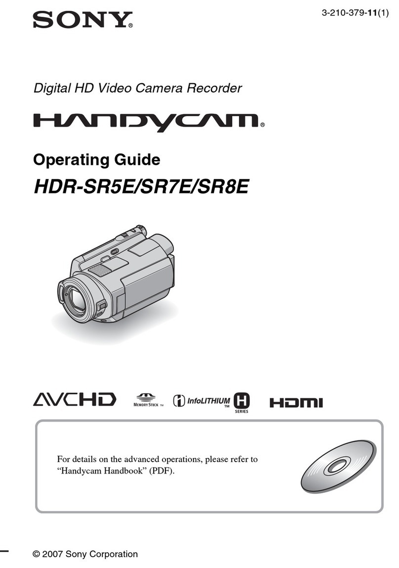 Sony Handycam HDR-SR7E User manual Sony Handycam HDR-SR7E User manual