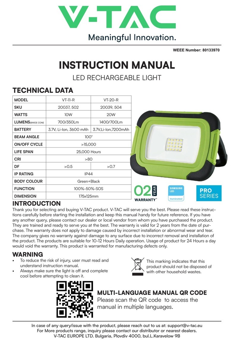 V-TAC VT-20-R User manual