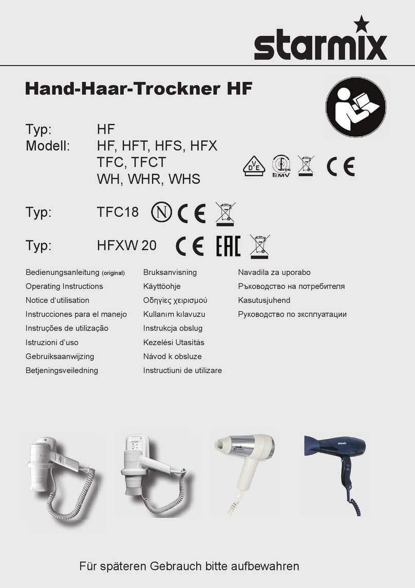 Starmix HFXW 20 User manual