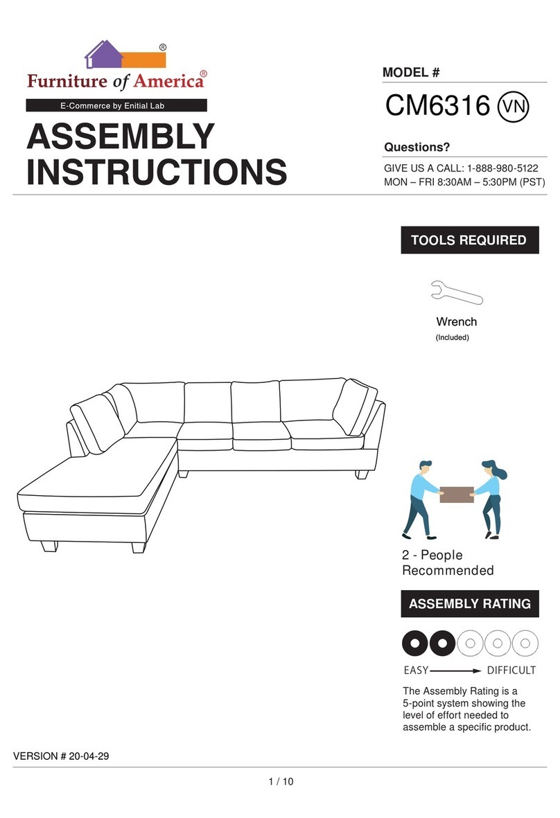 Furniture of America CM6316 Assembly instructions