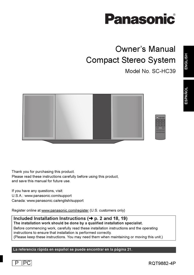 Panasonic SC-C39 User manual
