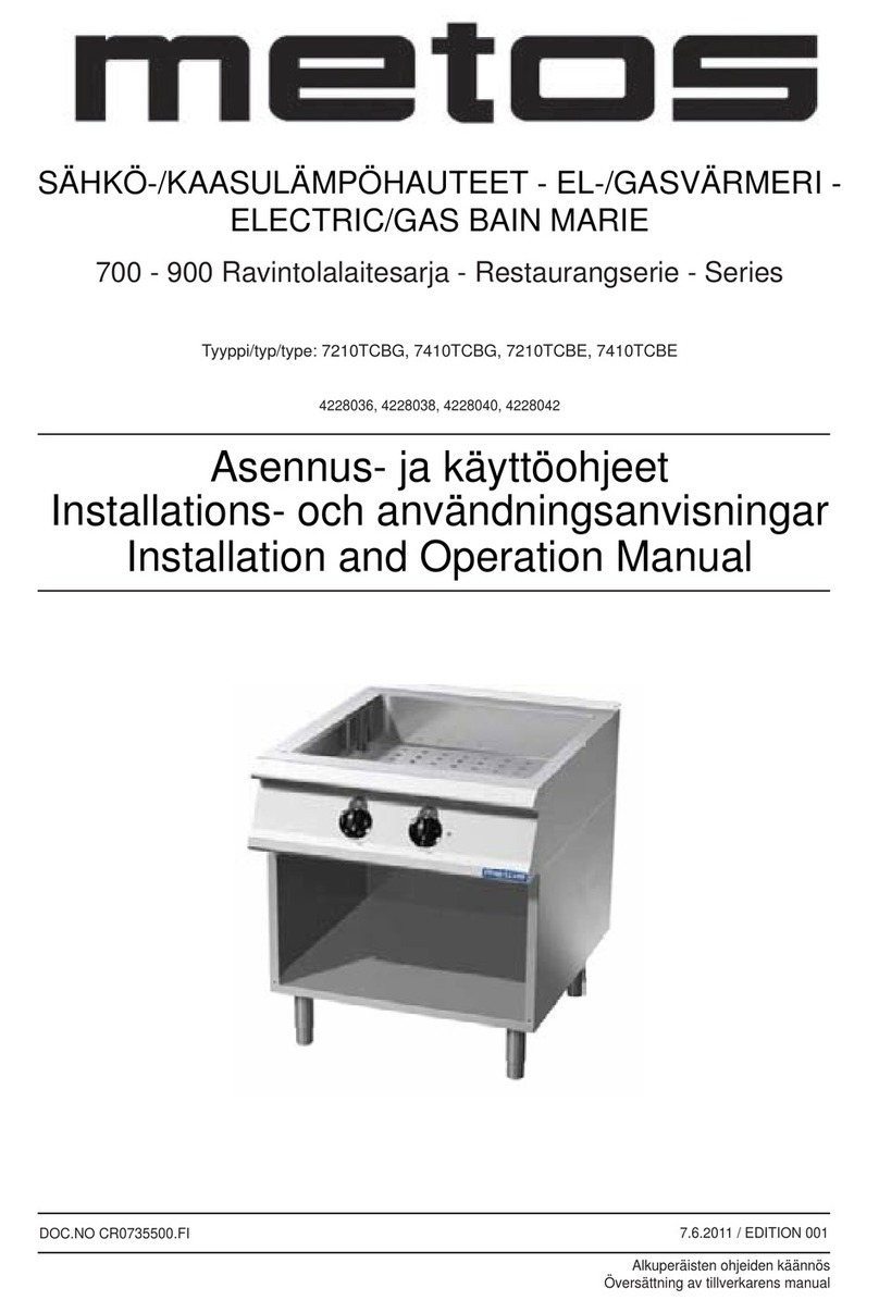 Metos 7210TCBG User manual