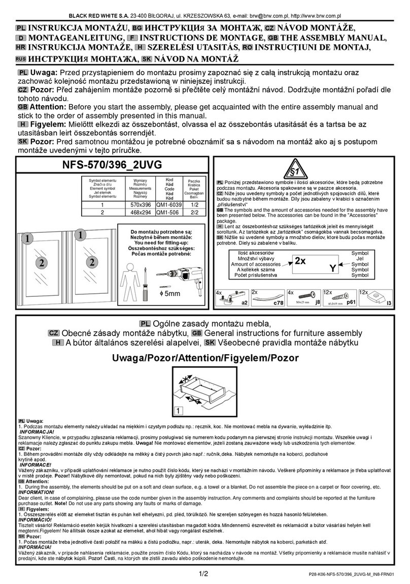 BLACK RED WHITE NFS-570/396 2UVG User manual