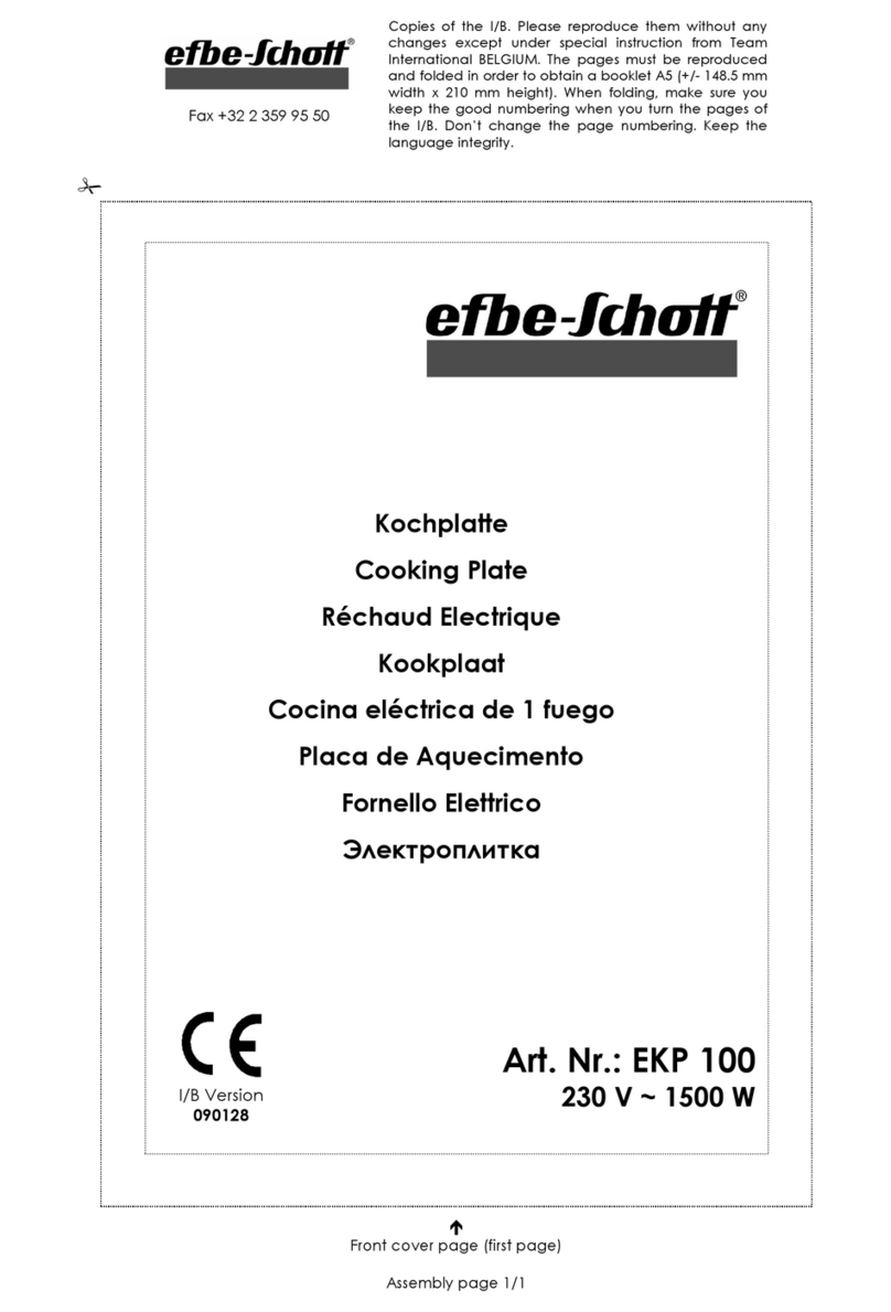 EFBE-SCHOTT EKP 100 operating instructions