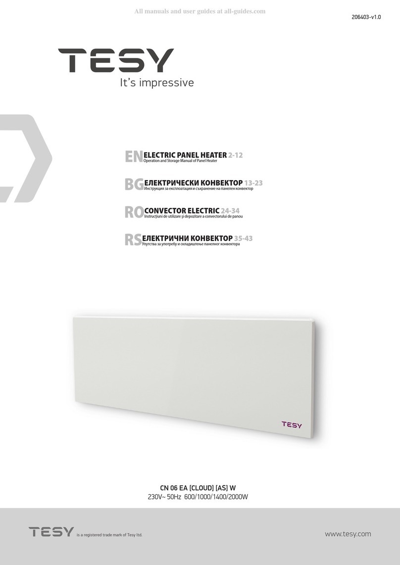 TESY CN 06 EA W Operation and storage manual