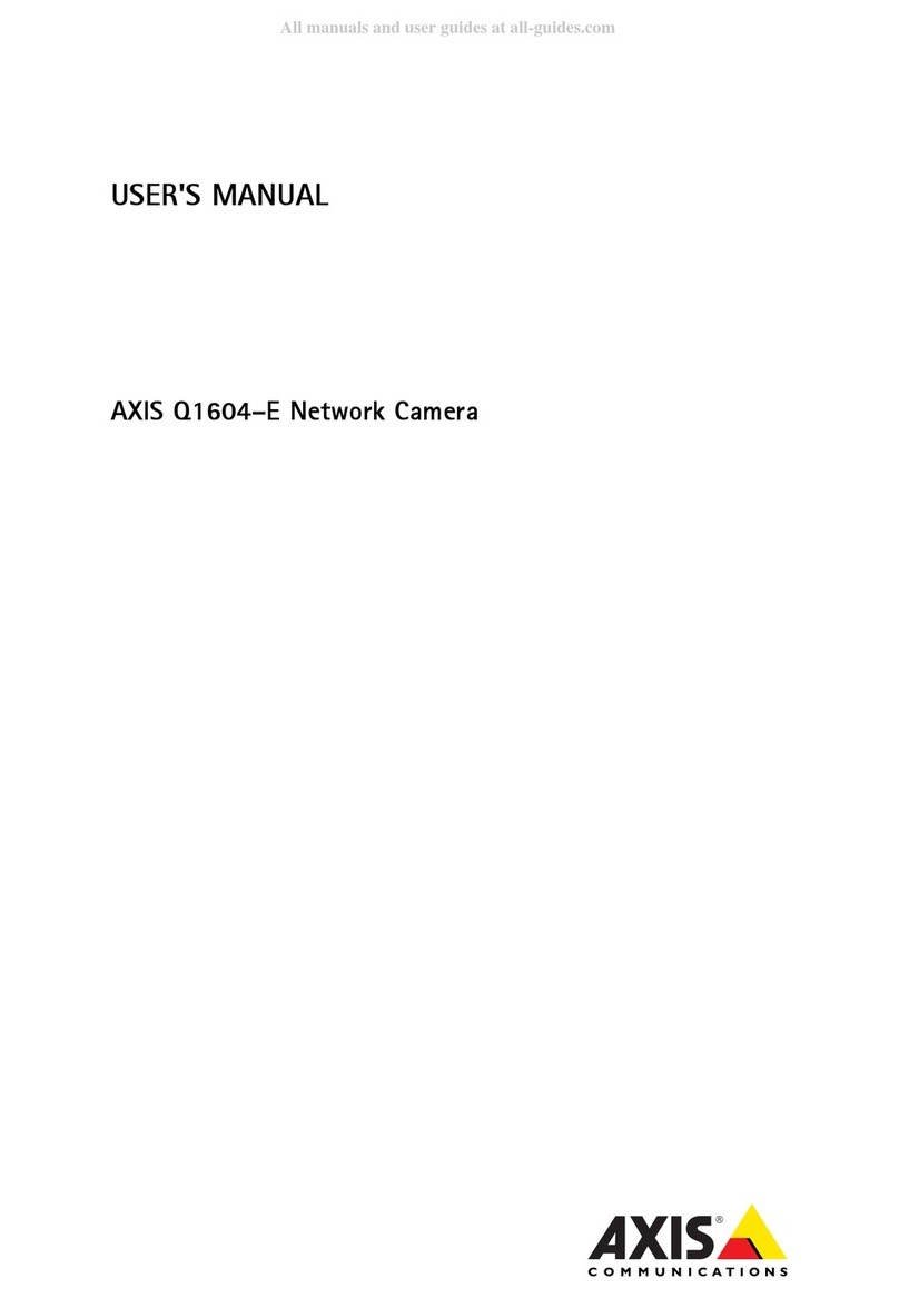 Axis Q1604 E User manual