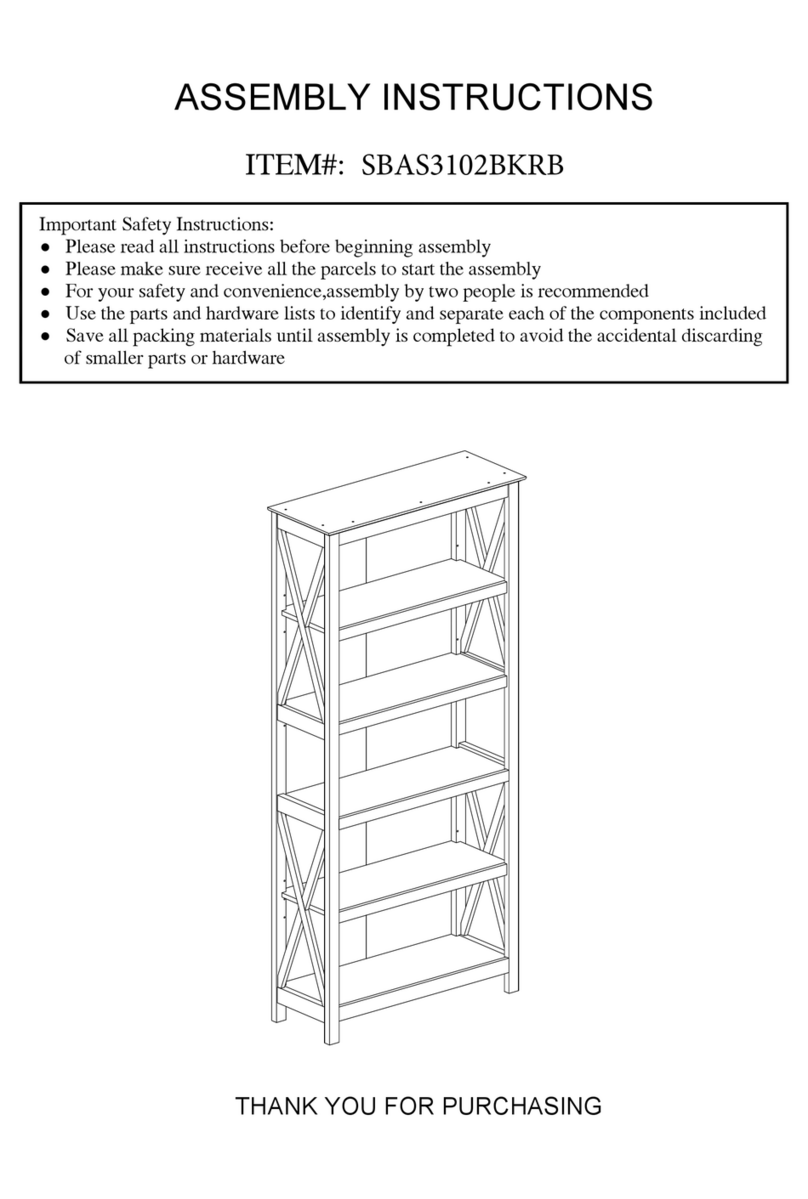 overstock SBAS3102BKRB Assembly instructions