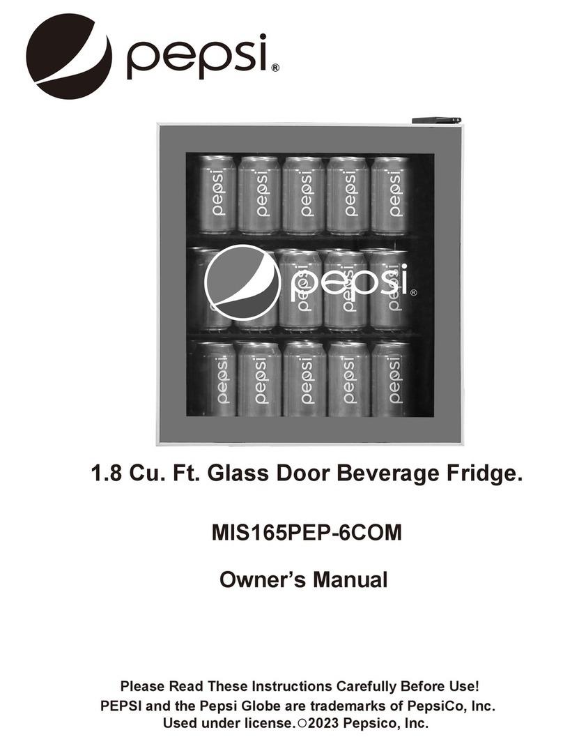 Curtis pepsi MIS165PEP-6COM owner's manual