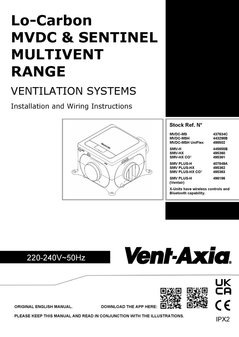 Vent-Axia MVDC-MSH UniFlex Assembly instructions
