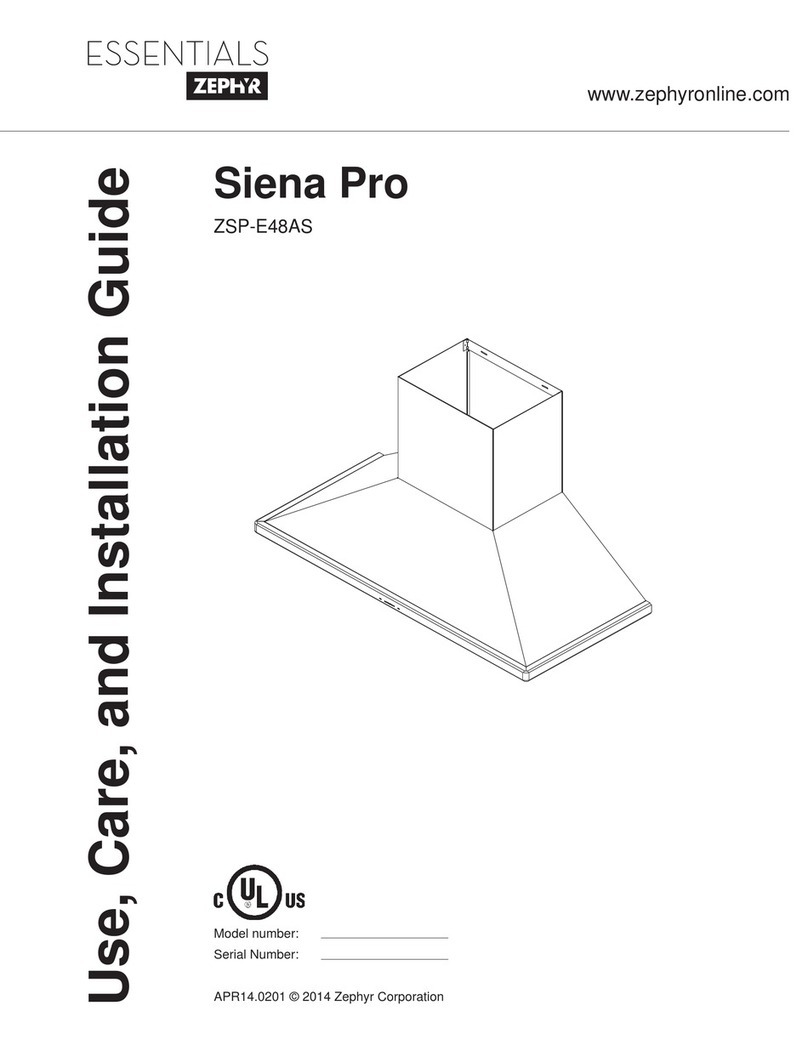 Zephyr Essentials Siena Pro ZSP-E48AS Installation guide Zephyr Essentials Siena Pro ZSP-E48AS Installation guide