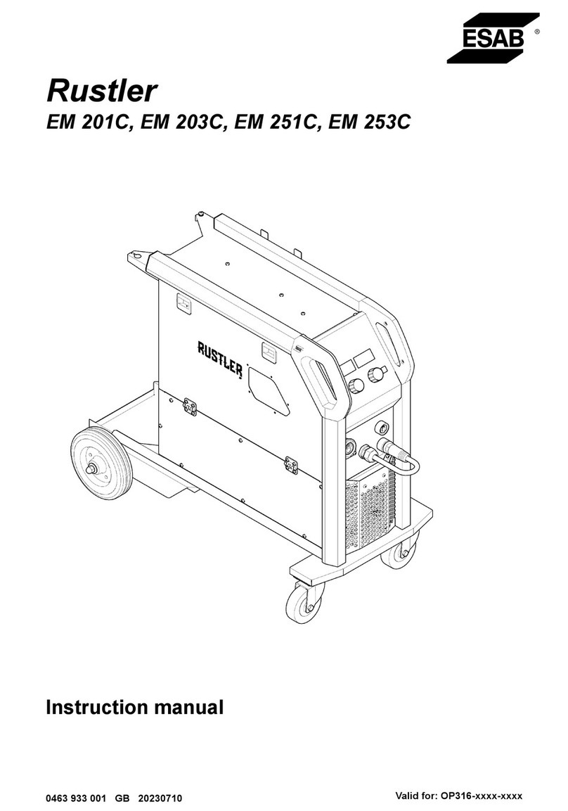 ESAB Rustler EM 201C User manual ESAB Rustler EM 201C User manual