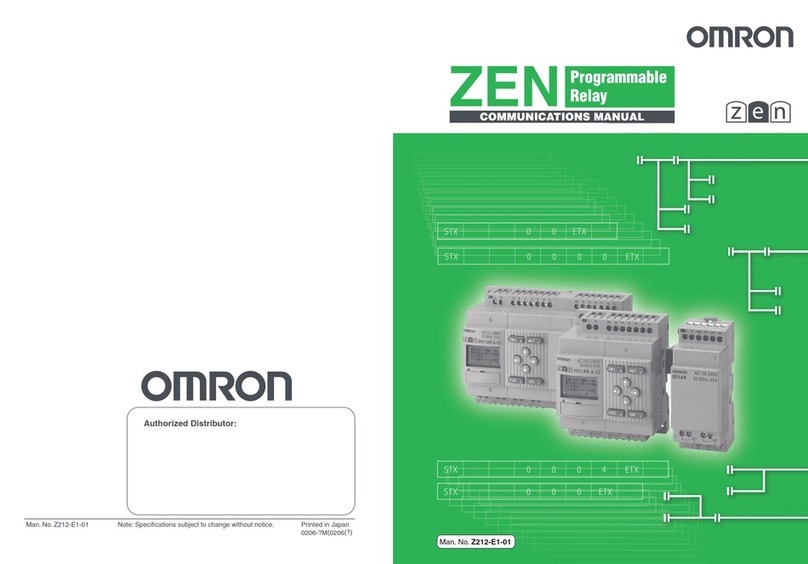 Omron ZEN-8E Use and care manual Omron ZEN-8E Use and care manual