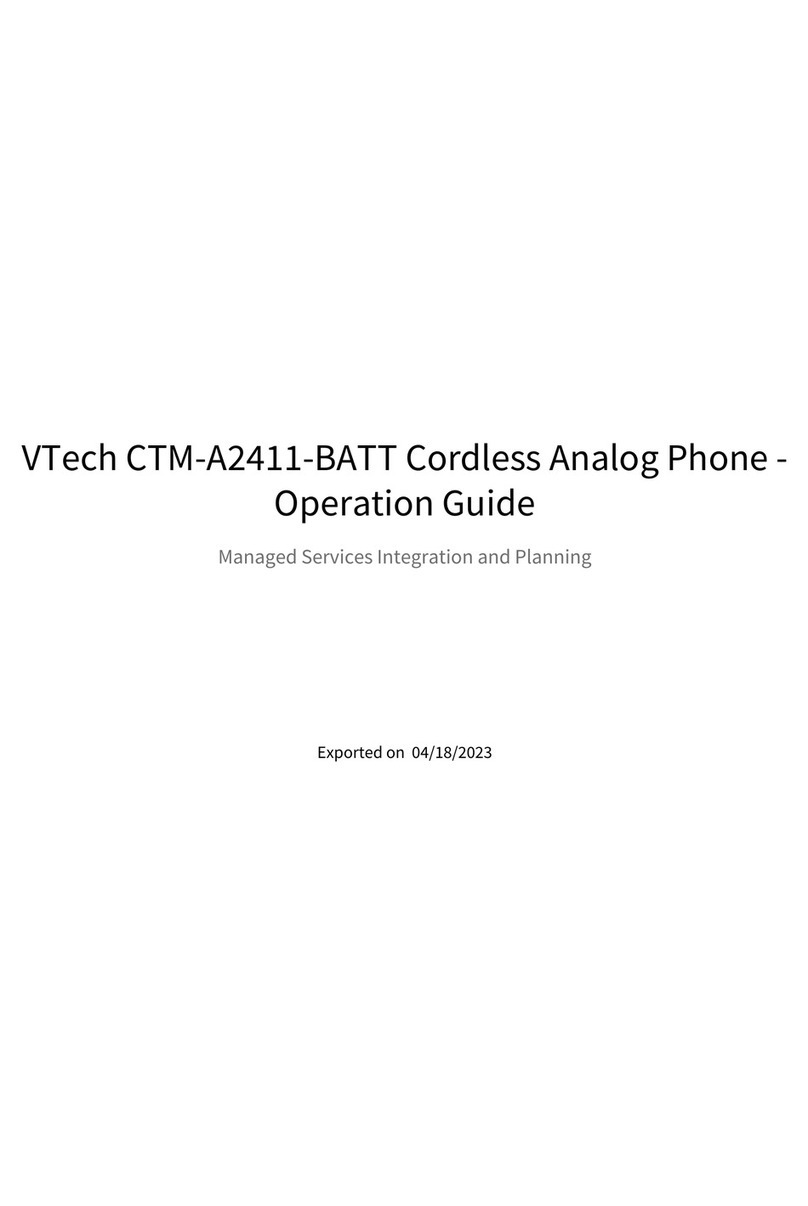 V-tech Contemporary Series CTM-A2411-BATT User manual