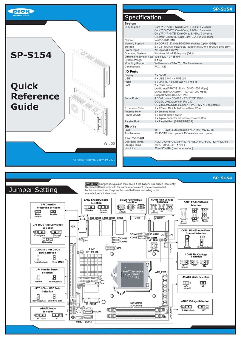protech prox SP-S154 User manual