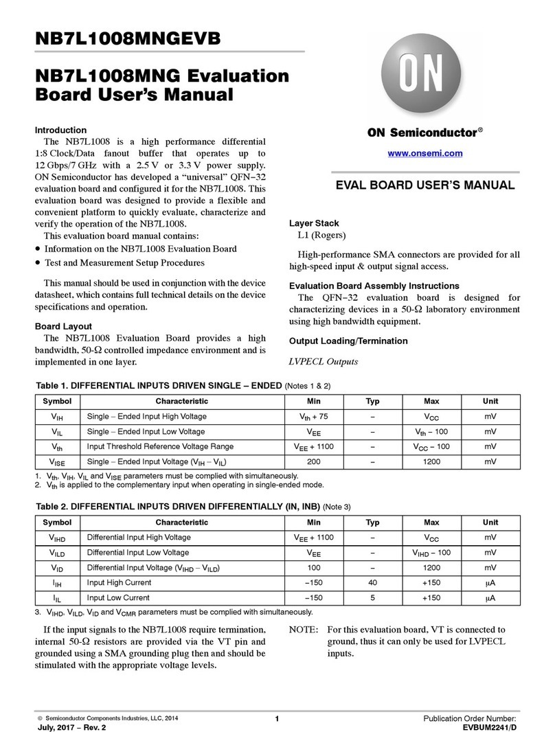 ON Semiconductor NB7L1008MNGEVB User manual