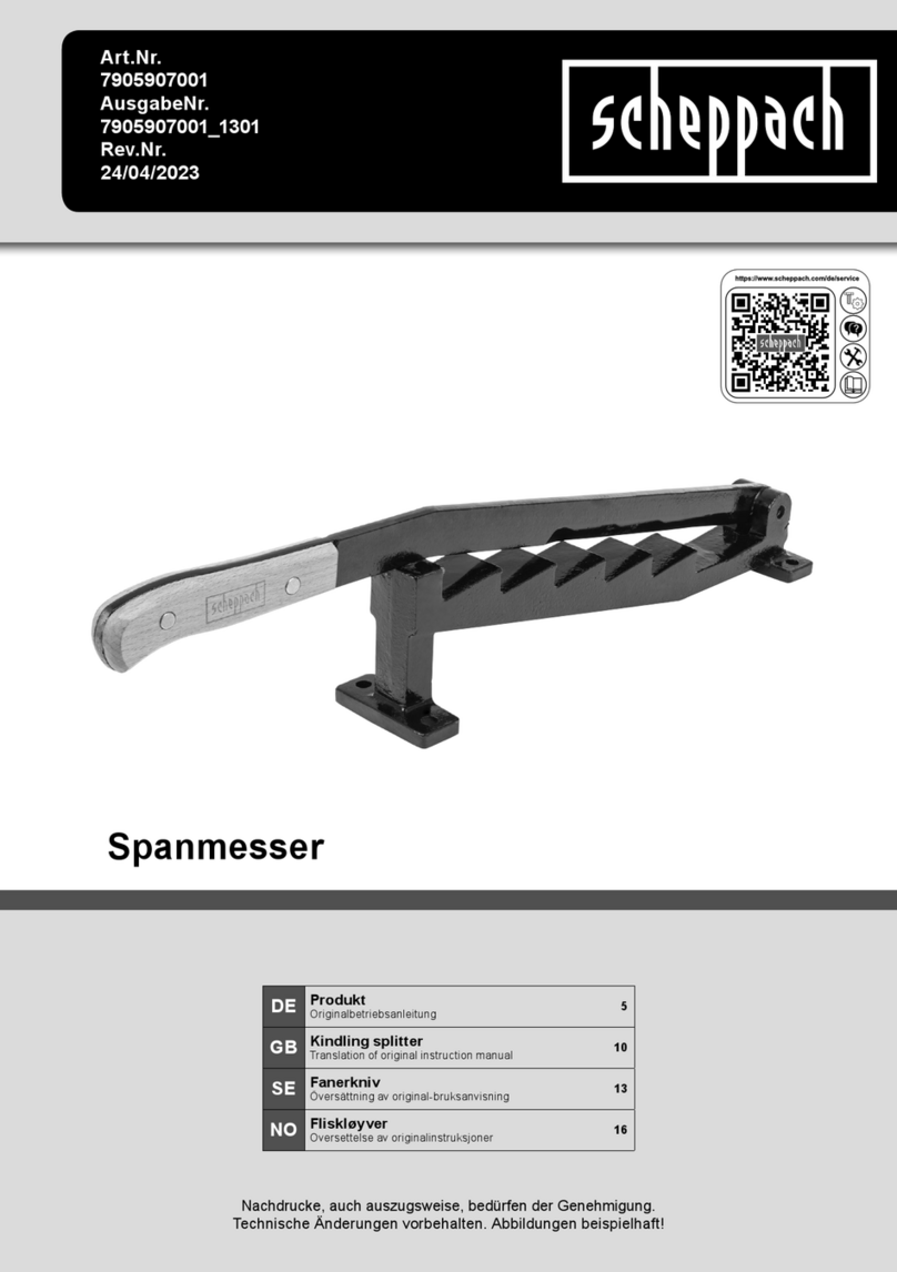 Scheppach 7905907001 Translation of original instruction manual
