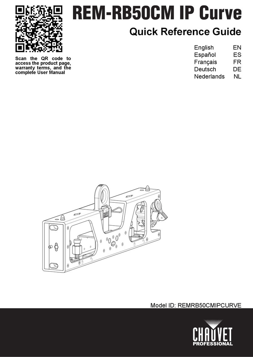 Chauvet Professional REMRB50CMIPCURVE Quick reference guide Chauvet Professional REMRB50CMIPCURVE Quick reference guide