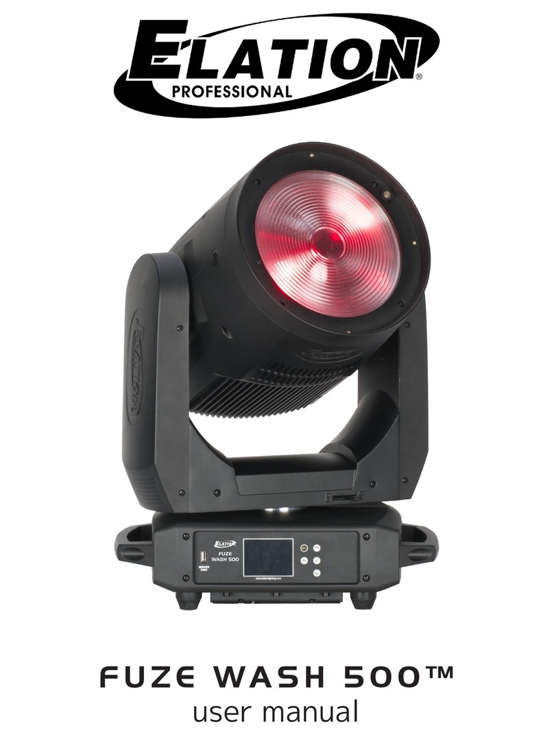 Elation Elation Fuze Wash 500 WH User manual Elation Elation Fuze Wash 500 WH User manual