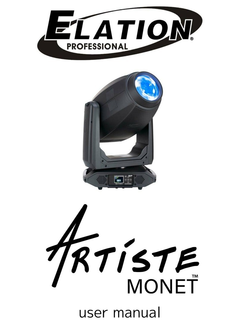 Elation ARISTE MONET EAM990 User manual Elation ARISTE MONET EAM990 User manual