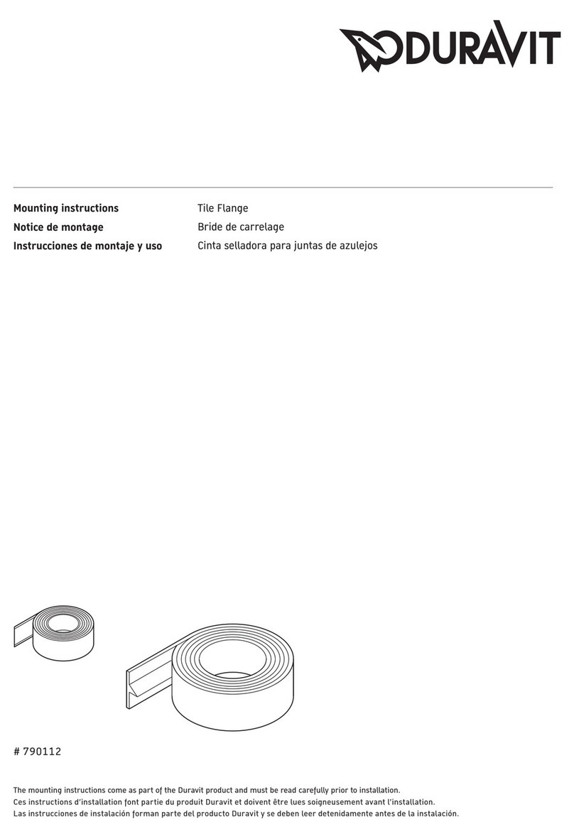 DURAVIT 790112 User manual DURAVIT 790112 User manual