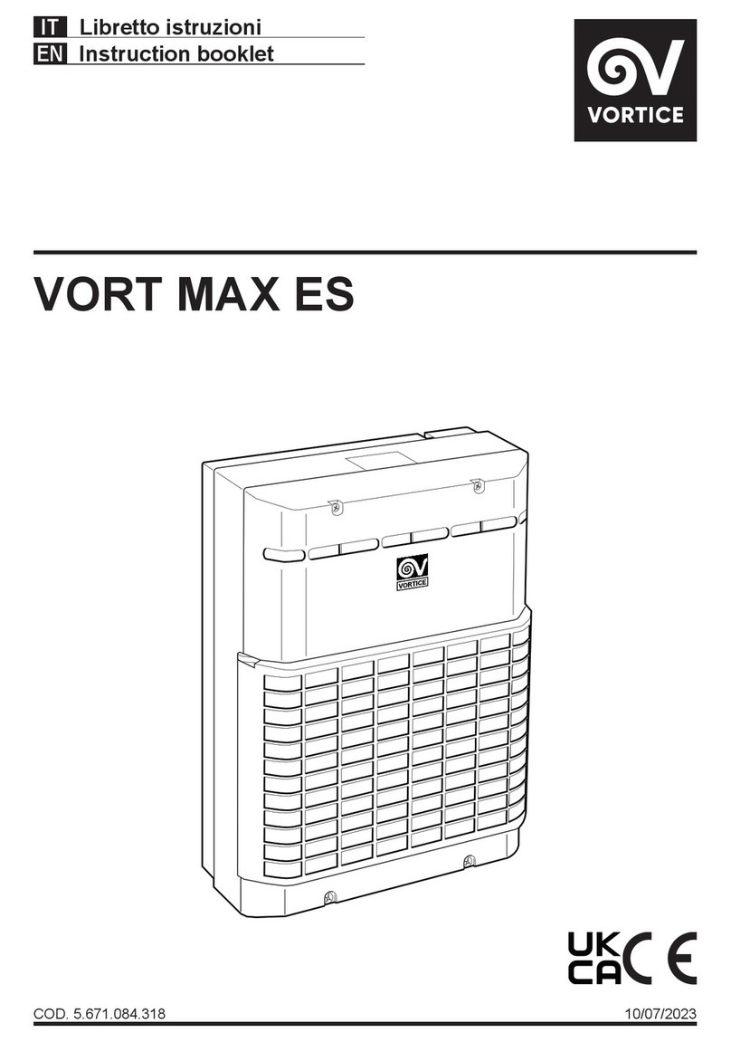 Vortice VORT MAX ES Instruction booklet