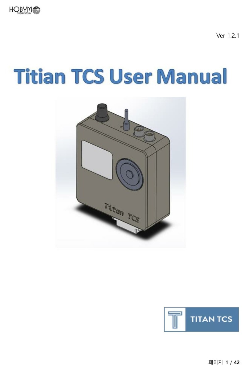 Hobym Observatory Titian TCS User manual
