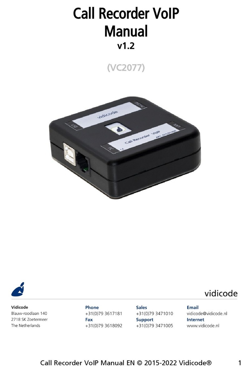 Vidicode VC2077 manual