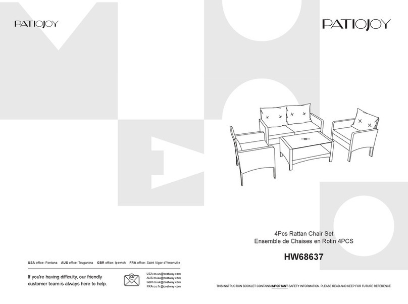 PATIOJOY HW68637 manual